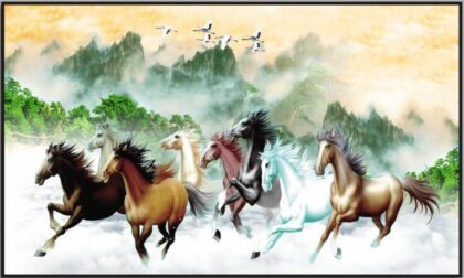 Tranh mã đáo thành công treo tường đẹp