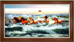 Tranh sơn dầu mã đáo thành công ý nghĩa phát triển dài lâu vững chắc