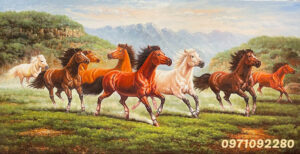 Tranh mã đáo thành công 3D hợp mệnh